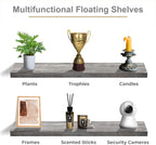 Sorbus Floating Shelves for Wall Storage (48 Inch, 2 Pack, Gray)