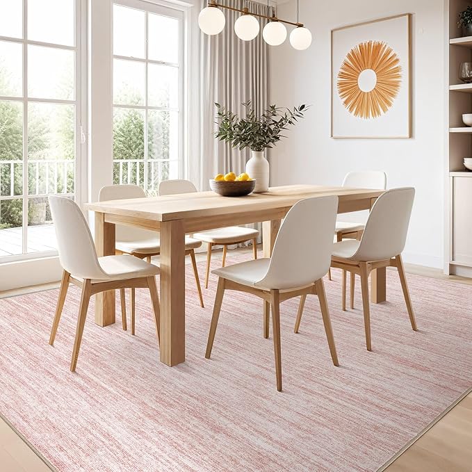 Nakagishi 5x8 Area Rugs Living Room: Washable Large Vintage Rug Neutral - Image 7