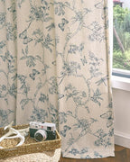 jinchan Floral Linen Curtains for Living Room 84 Inch Length Butterfly Curtain - Image 5