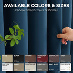 Joydeco Blackout Patio Sliding Door Curtains 108 Inches Long, Grommet Privacy - Image 9