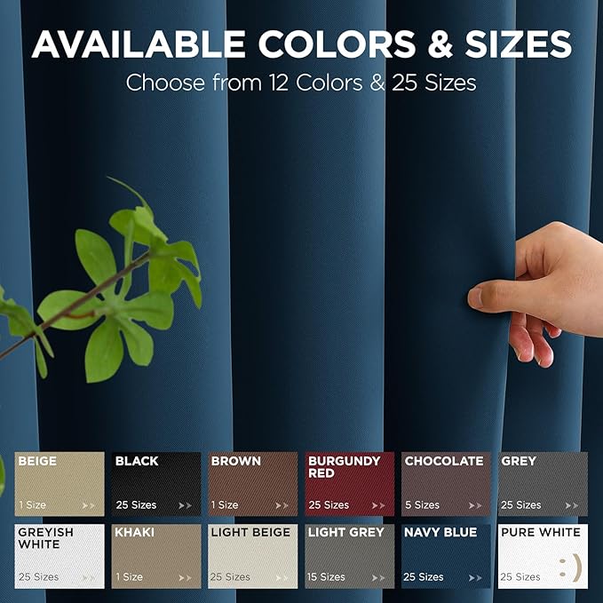 Joydeco Blackout Door Curtain for Doorway Privacy 72 Inches Long, Grommet - Image 7