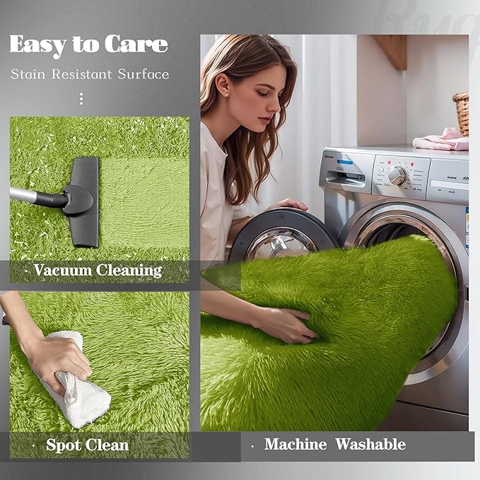 6x9 Area Rugs for Living Room: Fluffy Shag Soft Washable Rug Large Fuzzy Plush - Image 4