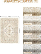 3x5 Washable Area Rug for Entryway, Kitchen Rugs Non Slip for Dining Room - Image 2