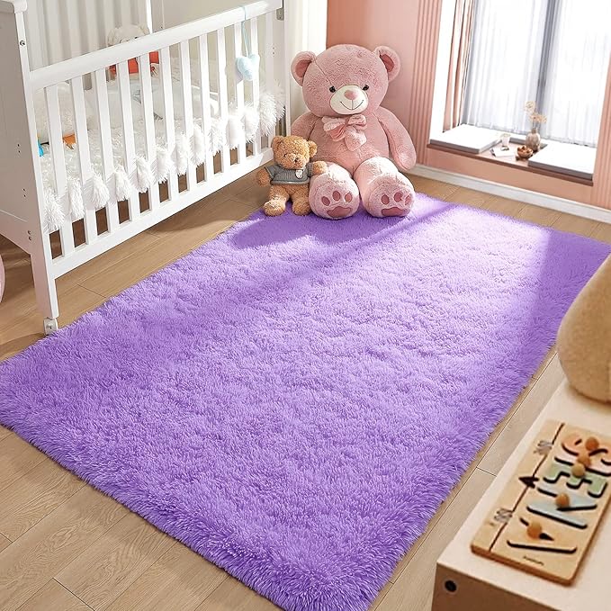 LOCHAS Ultra Soft Indoor Modern Area Rugs Fluffy Living Room Carpets - Image 2