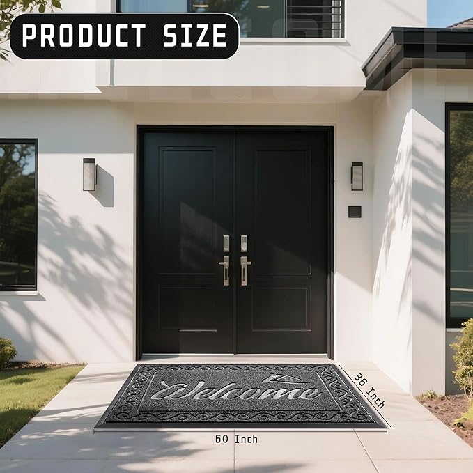 Yimobra Welcome Mat, Heavy Duty Sturdy Door Mats - Image 2
