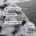 5x7 Ft Large Shag Rugs for Bedroom Living Room Decor for Men Boys, Tie Dyed - Image 5