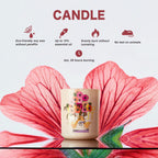 Hidden Label Soy Candle Set: Geranium & Rose 'Best Mom' Gift with Reed Diffuser & Room Spray