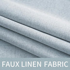 MIULEE 100% Blackout Linen Textured Curtains - Image 5