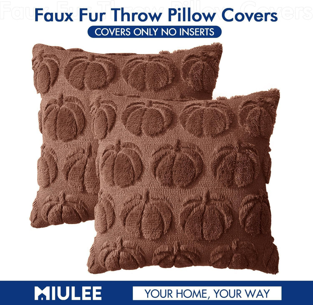 MIULEE Fall Pillow Covers Pumpkin Fall Decor 18x18 Autumn Glaze