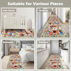 Rug for Hallways Kitchen Rug 2x8 Green, Non Slip Washable Rugs - Image 3