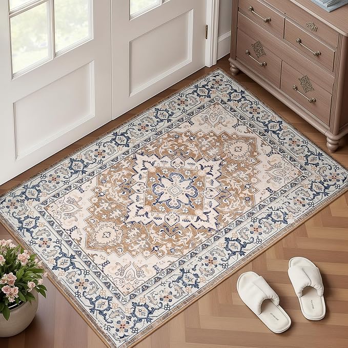Lofus 2x3 Washable Rug for Entryway Bathroom, Non Slip Kitchen Mats for Floor - Image 2