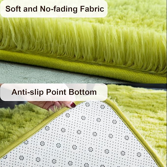 TWINNIS Super Soft Shaggy Rugs Fluffy Carpets, 5x8 Feet, Indoor Modern Plush - Image 2