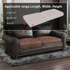 Leather Look Couch Cushion Covers Sofa Seat Slipcovers Sets Couches Furniture - Image 3