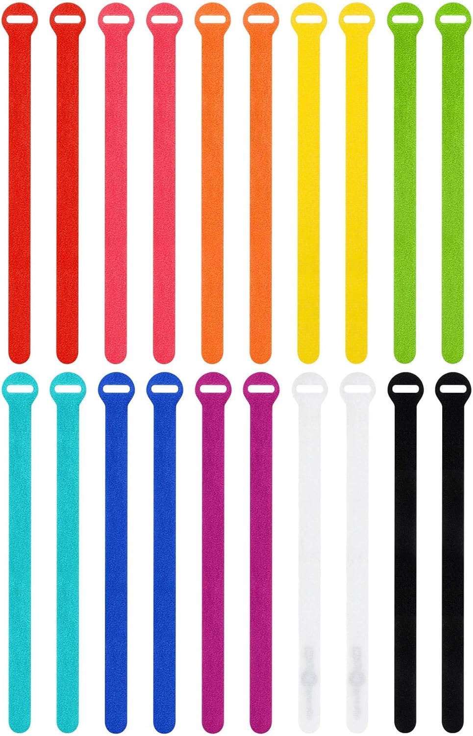 Self-Gripping Cable Ties by Wrap-It Storage - 5" (50-pack) Multicolor
