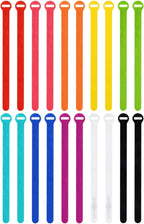 Self-Gripping Cable Ties by Wrap-It Storage - 5" (50-pack) Multicolor