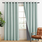 NICETOWN 100% Absolutely Blackout Linen Curtains - Image 2