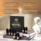 Hotel Diffuser Oil Gift Set - Inspired by 5-Star Hotel Scents - My Way,Ritz - C,White Tea,Baccarat,Four Seasons,Hilton,Beachfront Villa,Paris Coast, Fragrance Oil Set