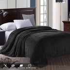 Exclusivo Mezcla Fleece Bed Blanket Twin Size, Super Soft and Warm Blankets - Image 3
