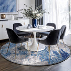 Washable Area Rugs 8ft Non-Slip Modern Abstract Soft by RELEANY