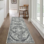 HEBE Hallway Runner Rug 2'x6' Washable Vintage Distressed Area Rugs Non Slip - Image 8