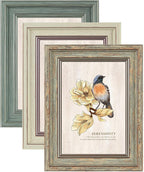 3 Pack 5x7 Picture Frames,Farmhouse Rustic Vintage Photo Frame(Multicolor)