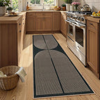 Lahome Enfys Modern Rainbow Kitchen Runner Rug, 2x8 Easy Jute Rug Runners - Image 3