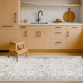 Light Gray Washable 2x8 Hallway Runners, Kitchen Runner Rug, Non-Slip & Stain by HazoHaus