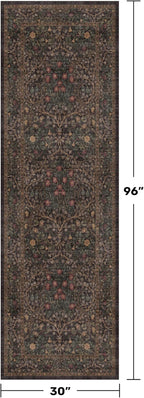 Dark Brown 2'6" x 8' Runner Rug - Image 2