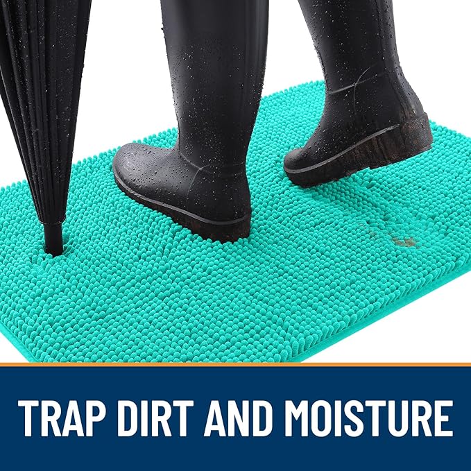 OLANLY Dog Door Mat for Muddy Paws 48x30, Absorbs Moisture and Dirt, Absorbent - Image 2