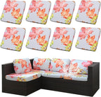 8Pcs Outdoor Cushion Covers, Patio Cushion Covers, Stretch Elastic Slipcovers by dreahoteztil