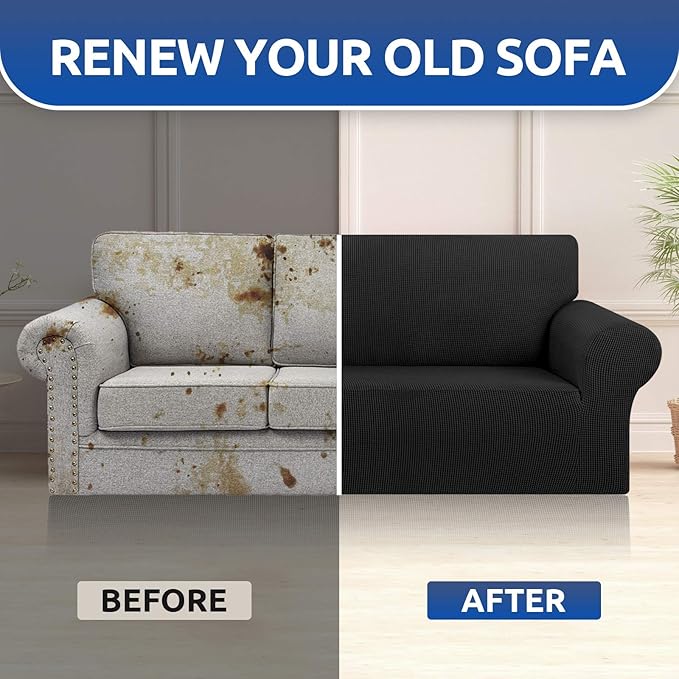 KEKUOU Stretch Sofa Cover Slipcover ，Couch Covers - Image 8
