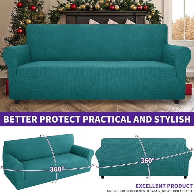 ZNSAYOTX Super Stretch Couch Cover Universal Sofa Covers - Image 2