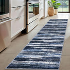 Lansny Modern Abstract Hallway Runner Rug - Image 2
