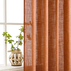 MIULEE Orange Curtains 90 Inch Length 2 Panels - Image 4