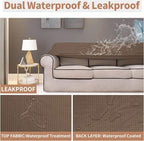 Easy-Going 100% Waterproof Couch Cover, Dual Waterproof Sofa Cover, Stretch - Image 3