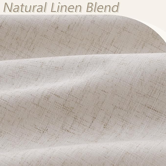 Guken 100% Blackout Curtains 90 Inch Length 2 Panels Set - Image 3