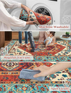 SERISSA Runner Rug for Hallways, 3x8 Washable Non Slip Kitchen Runner Rug - Image 3