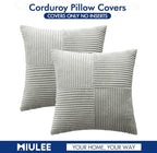 MIULEE Silver Grey Decorative Throw Pillow Covers 20x20 Inch - Image 6