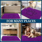OLANLY Dog Door Mat for Muddy Paws 30x20, Paw Print Design, Absorbs Moisture - Image 8