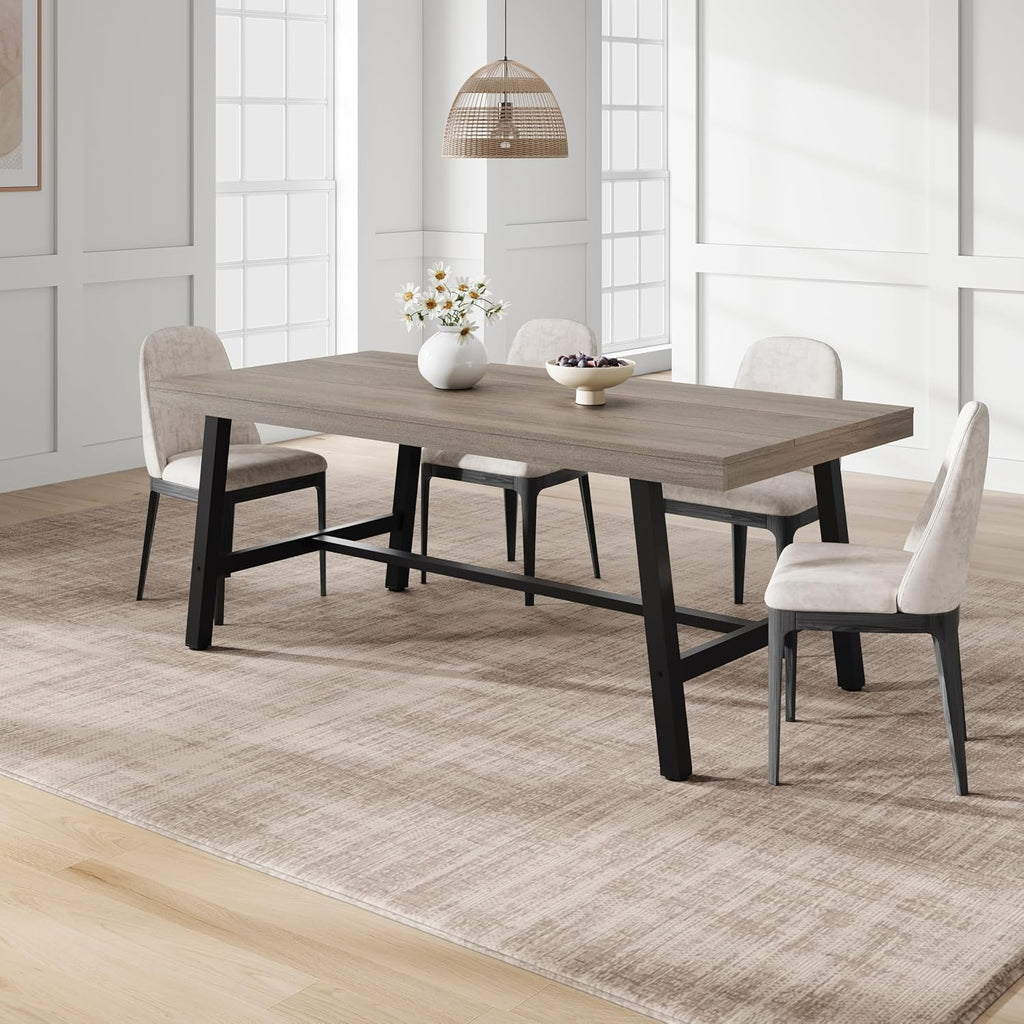 71''Industrial Dining Table for 6-8 People,Large Kitchen Table