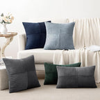 MIULEE Dustyblue Decorative Throw Pillow Covers 18x18 Inch - Image 5