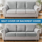 Couch Cover Stretch Velvet Sofa Cushion Cover 3-Piece - Image 7