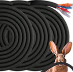 Poen 3 Pack 30ft Cord Protectors from Pets No Chew, 3/8 Inch, Pet Material
