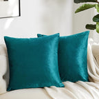 GIGIZAZA Décor Throw Couch Pillow Covers Set of 2, Sofa Cushion Teal Peacock - Image 6