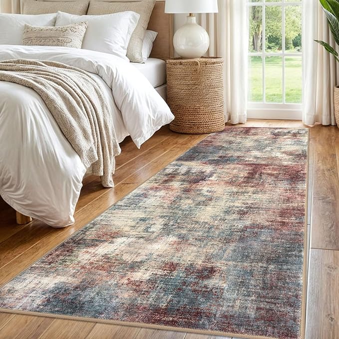 IOHOUZE Abstract Runner Rug 3x8 Ft Washable Runners - Image 8