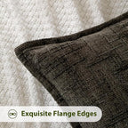 HPUK Fall Chenille Soft Throw Pillow Covers 18x18 Set of 2, Accent Cushion - Image 2