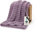 Bedsure GentleSoft Light Purple Fleece Blanket by BEDSURE
