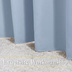 NICETOWN Vintage Blue Blackout Curtains 108 inches Long - Image 6
