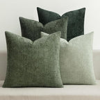 MIULEE Pack of 4 Couch Throw Pillow Covers 16x16 Inch Green Soft Decorative by MIULEE