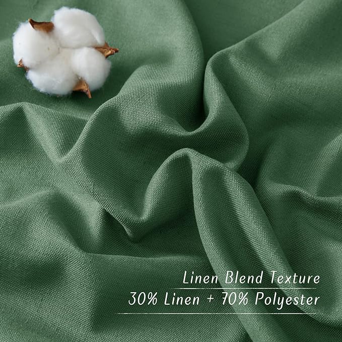NICETOWN Short Thick Linen Curtains - Image 4